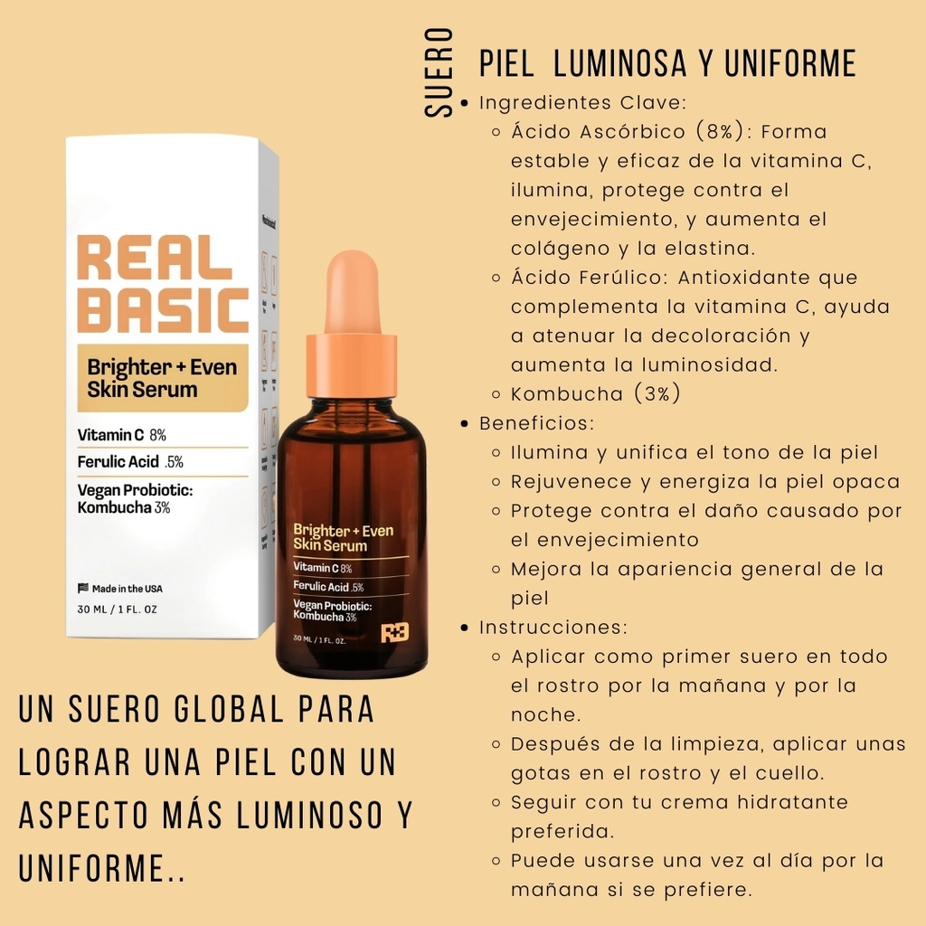 Skin Suero Piel  Luminosa y Uniforme 30 ml