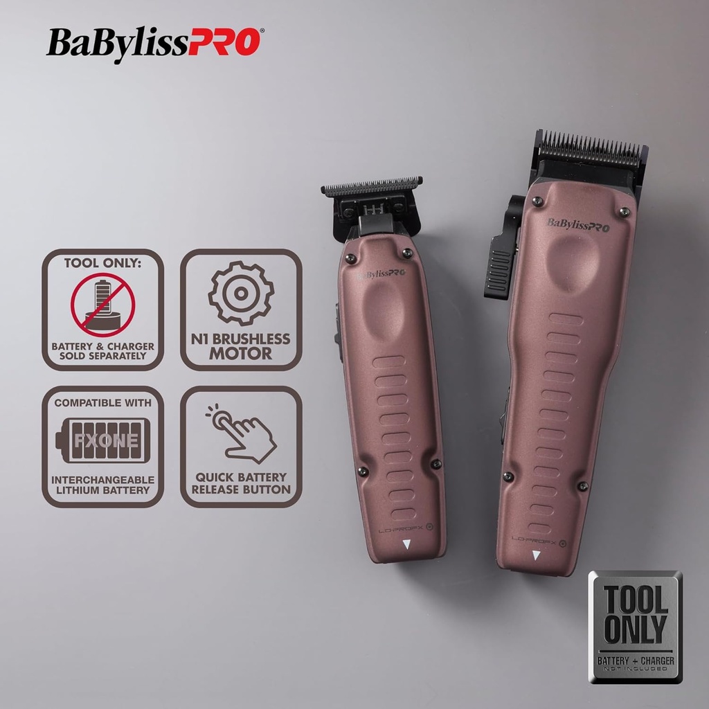 BaBylissPRO® CLIPPER + TRIMMER LO-PRO MORADO LIMITED EDITION