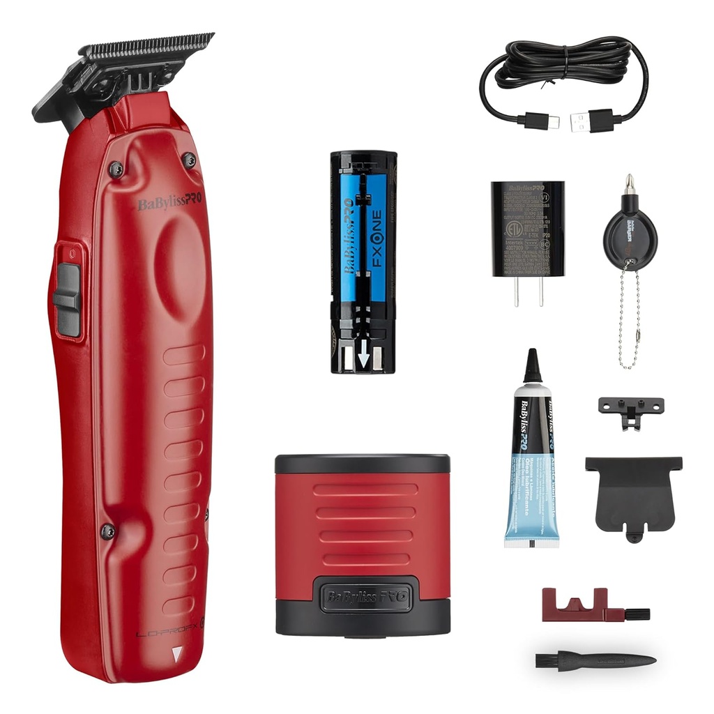 BaBylissPRO® TRIMMER LO-PRO FXONE ROJO