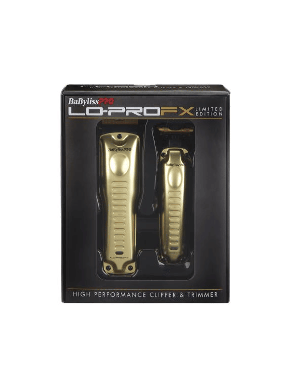 BaBylissPRO® PACK CLIPPER LO-PRO TRIMMER LO-PRO GOLD