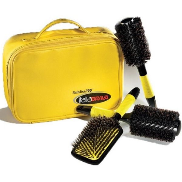 BaBylissPRO® BAG BRUSH BRAVA YLW