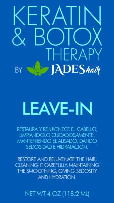 JADES KERATIN & BOTOX LEAVE IN 4OZ