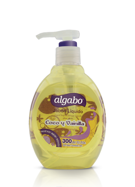 ALGABO JABON LIQUIDO 300ML COCO Y VAINILLA