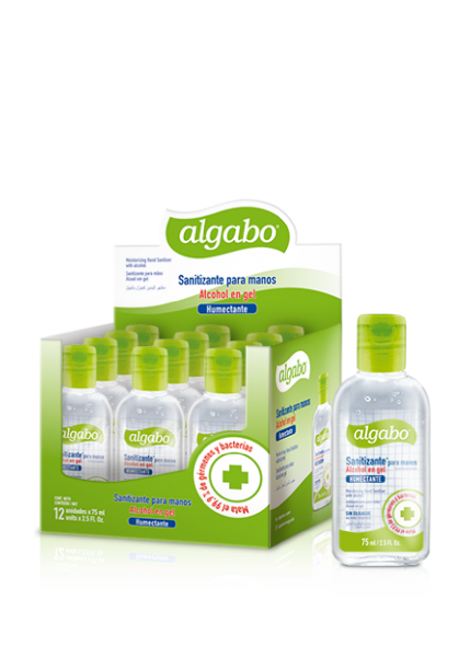 ALGABO GEL SANITIZANTE 75ML X12UNID