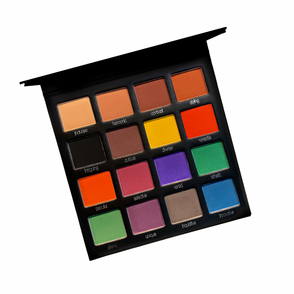 PALETA DE SOMBRAS ALTA PIGMENTACION 16 TONOS 100