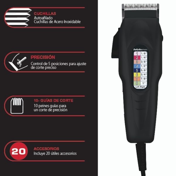 BaByLiss For Men PLUS CLIPPER KIT 20 PZA