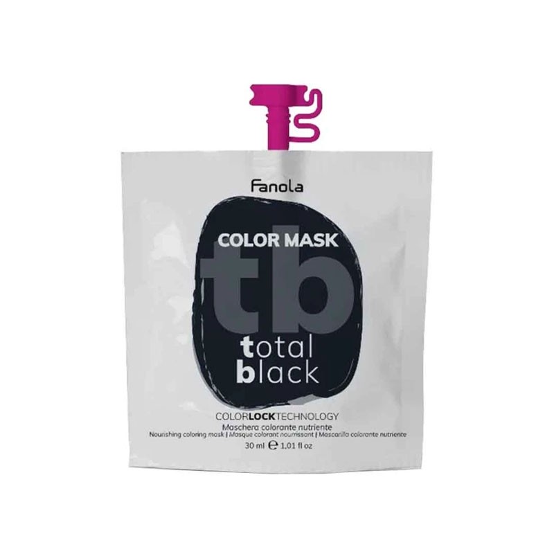 FANOLA COLOR MASK TOTAL BLACK 30 ML