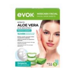 MASCARILLA FACIAL ALOE VERA 5 UNIDADES