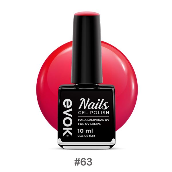 ESMALTE GEL ROJO#63