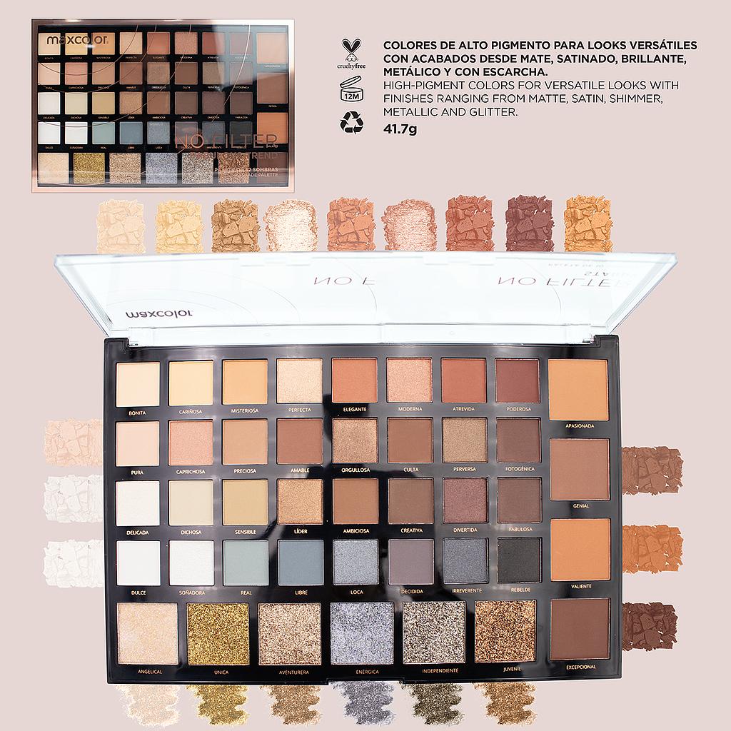 PALETA DE SOMBRAS 42 TONOS MAXCOLOR