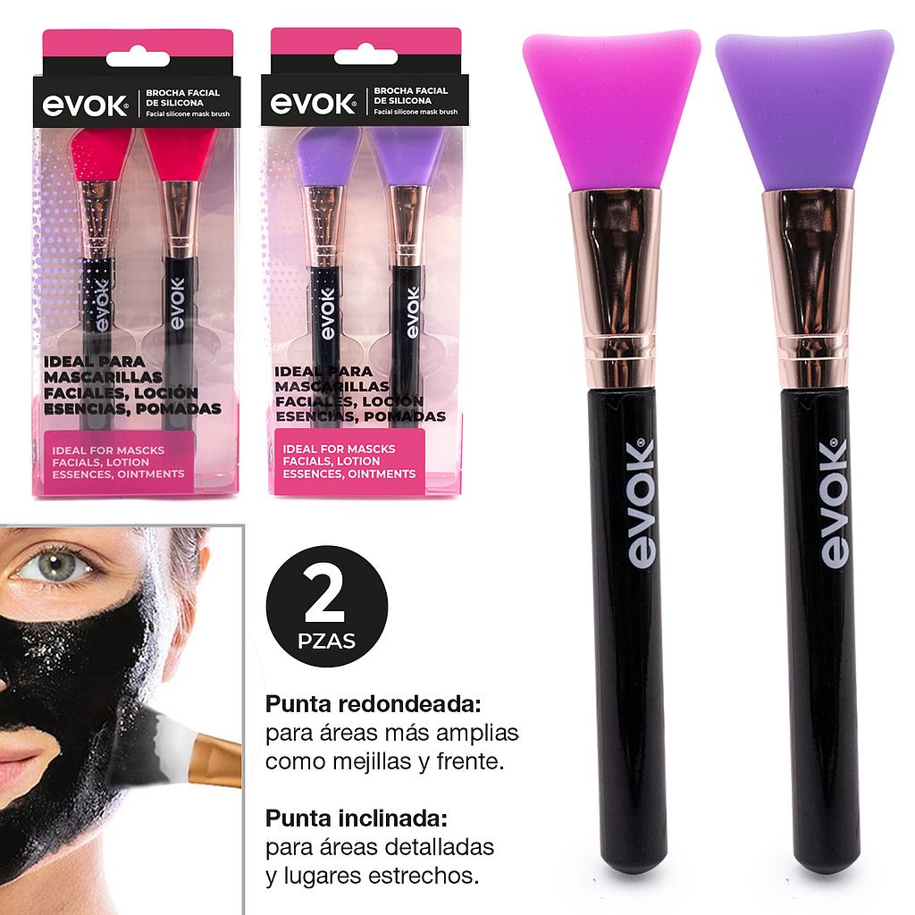 BROCHA FACIAL DE SOLICONA 2 PCS