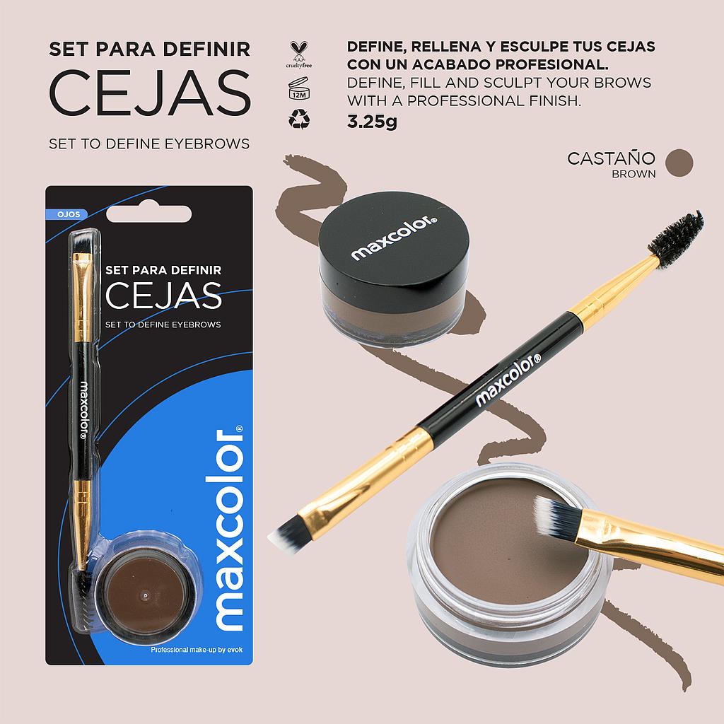 SET PARA DEFINIR CEJAS CASTAÑO MAXCOLOR