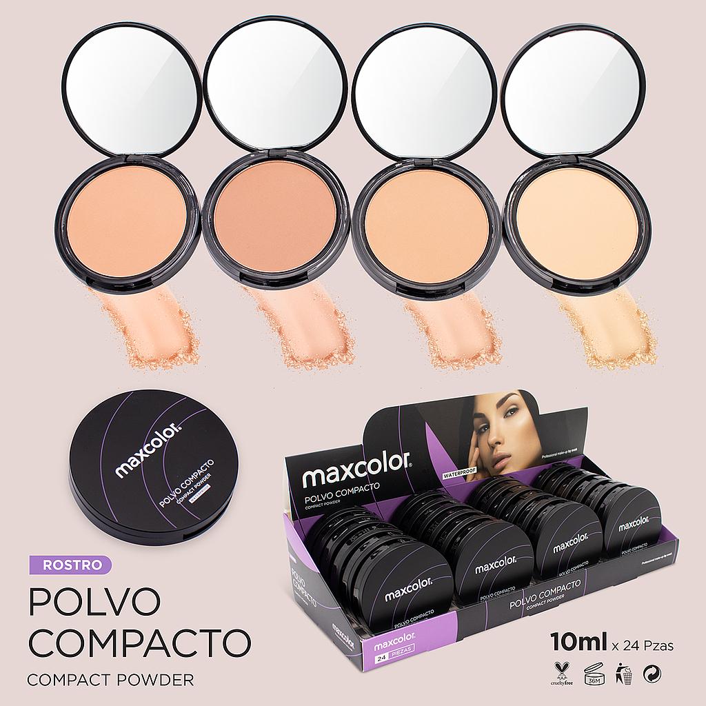 POLVO COMPACTO 24PZ MAXCOLOR