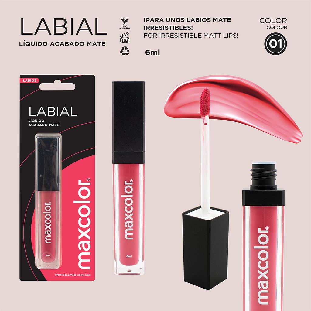 LABIAL LIQUIDO MATTE 01 MAXCOLOR