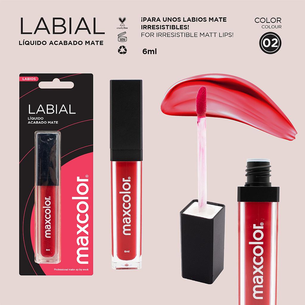 LABIAL LIQUIDO MATTE 02 MAXCOLOR