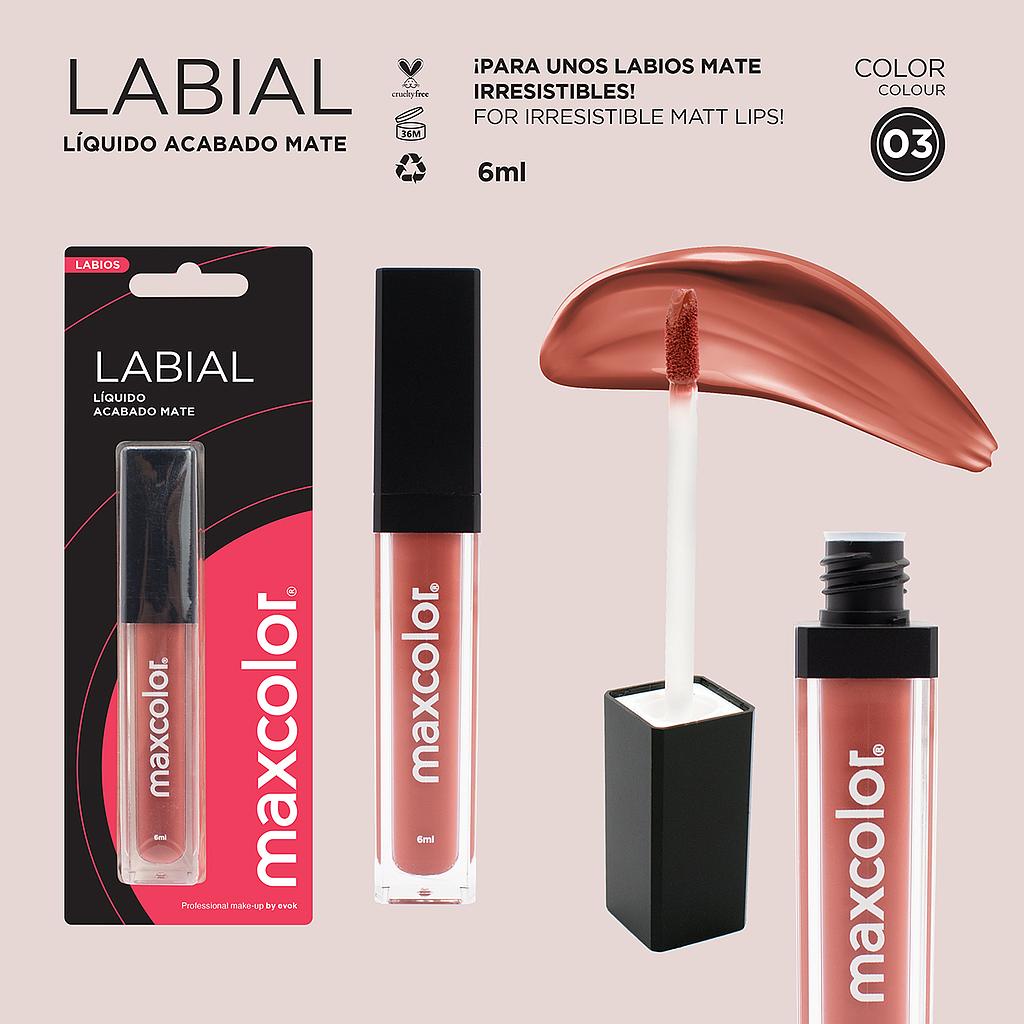 LABIAL LIQUIDO MATTE 03 MAXCOLOR