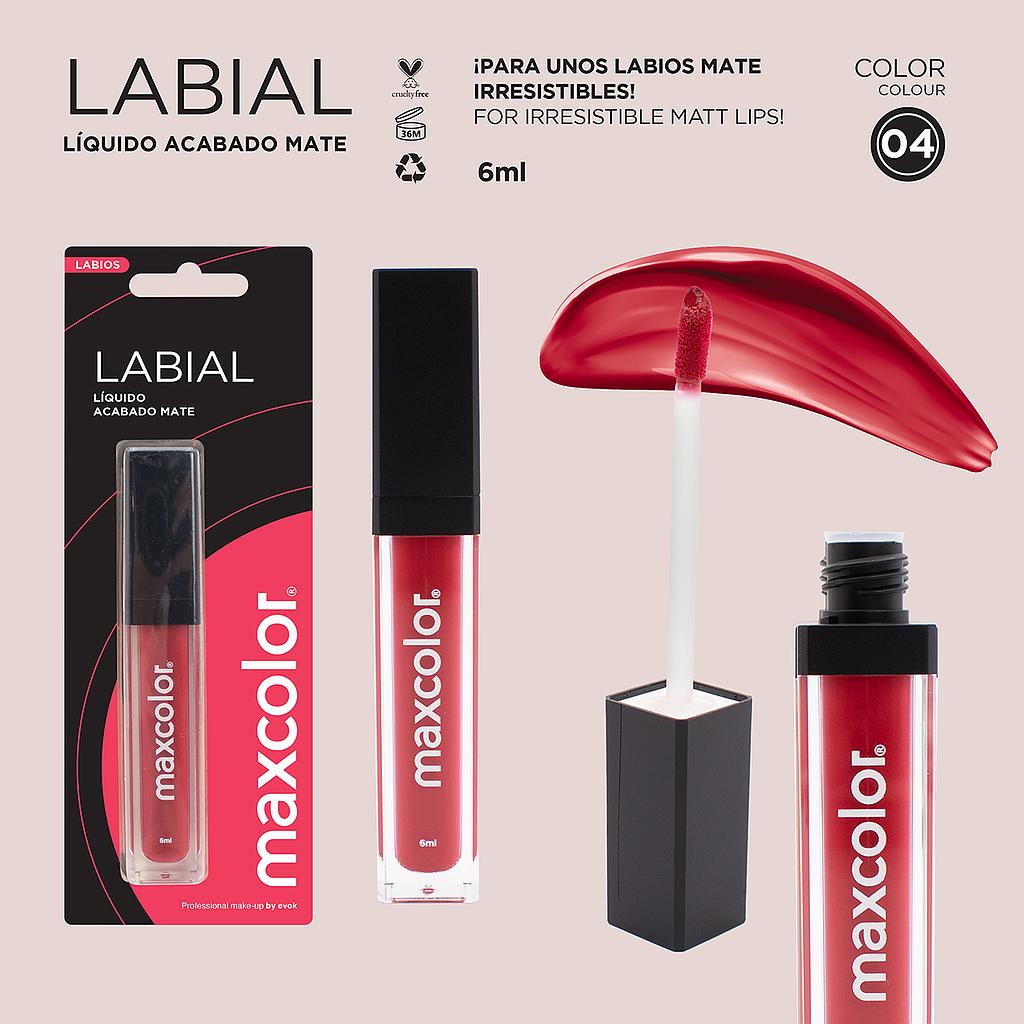 LABIAL LIQUIDO MATTE 04 MAXCOLOR