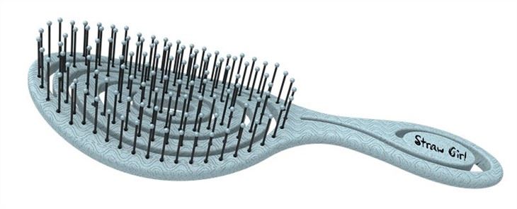 GENTLE MASSAGE HEALTH CARE HAIR BRUSH GREEN