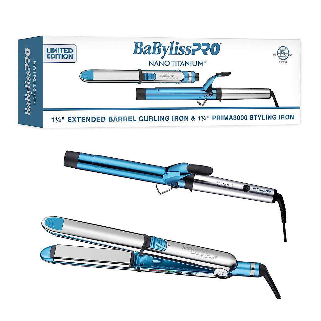 BaBylissPRO® PACK RIZADORA XL + PLANCHA OPTIMA 3000 Nano Titanium™