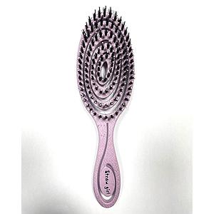 GENTLE MASSAGE HEALTH CARE BOAR HAIR BRUSH PURPLE