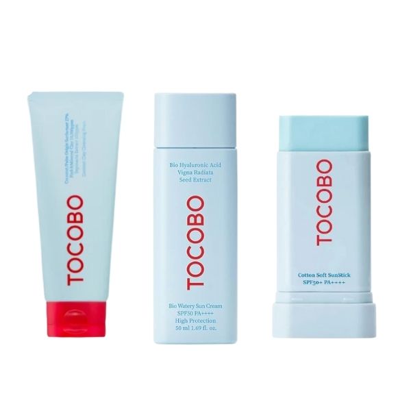 TOCOBO SKIN-CARE LINEA 3 PASOS LIMPIA BLOQUE Y PROLONGA