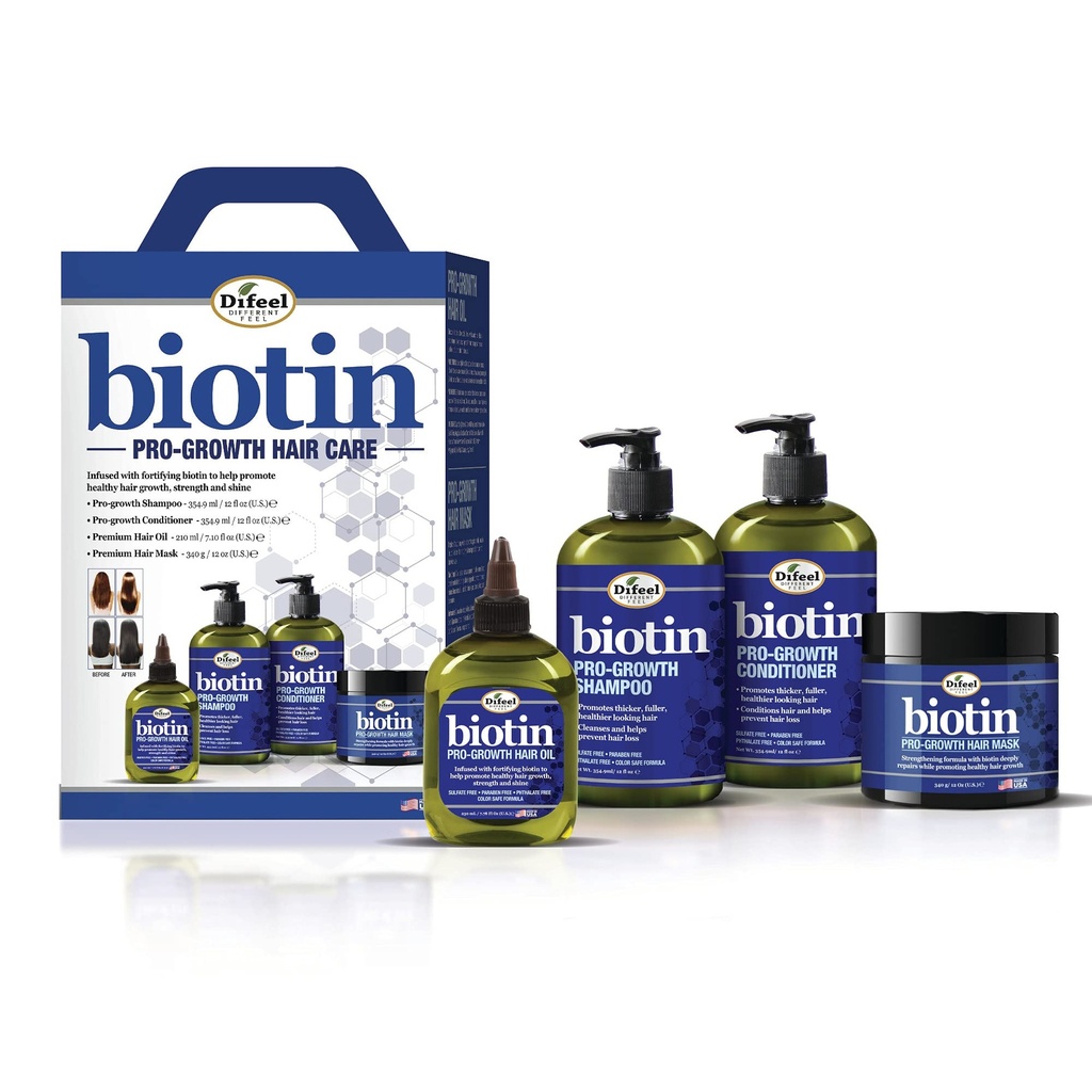 Biotin Pro-growth Sha12 + Con12 + Oil + Mask Kit