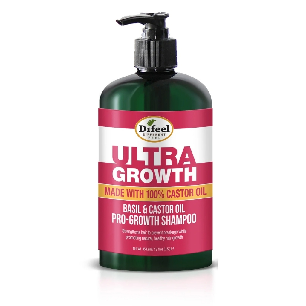 Ultra Growth Basil-Castor Shampoo 12 oz