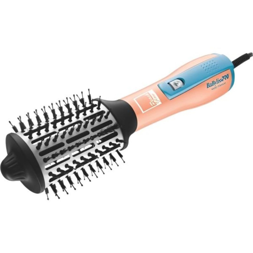 BaBylissPRO® CEPILLO HOT AIR 2.5 PEACH GLOW Nano Titanium™ (MELOCOTON Y AZUL)