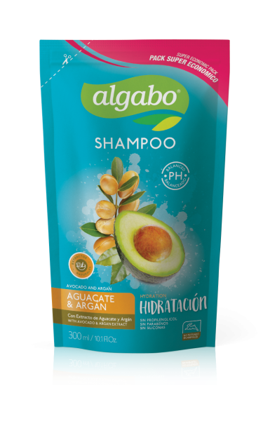 [6043301] ALGABO REPUESTO SHAMPOO AGUACATE Y ARGAN 300ML