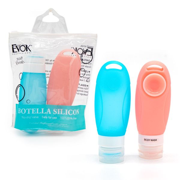 [A019-TS0052] SET DE BOTELLAS DE SILICON X2