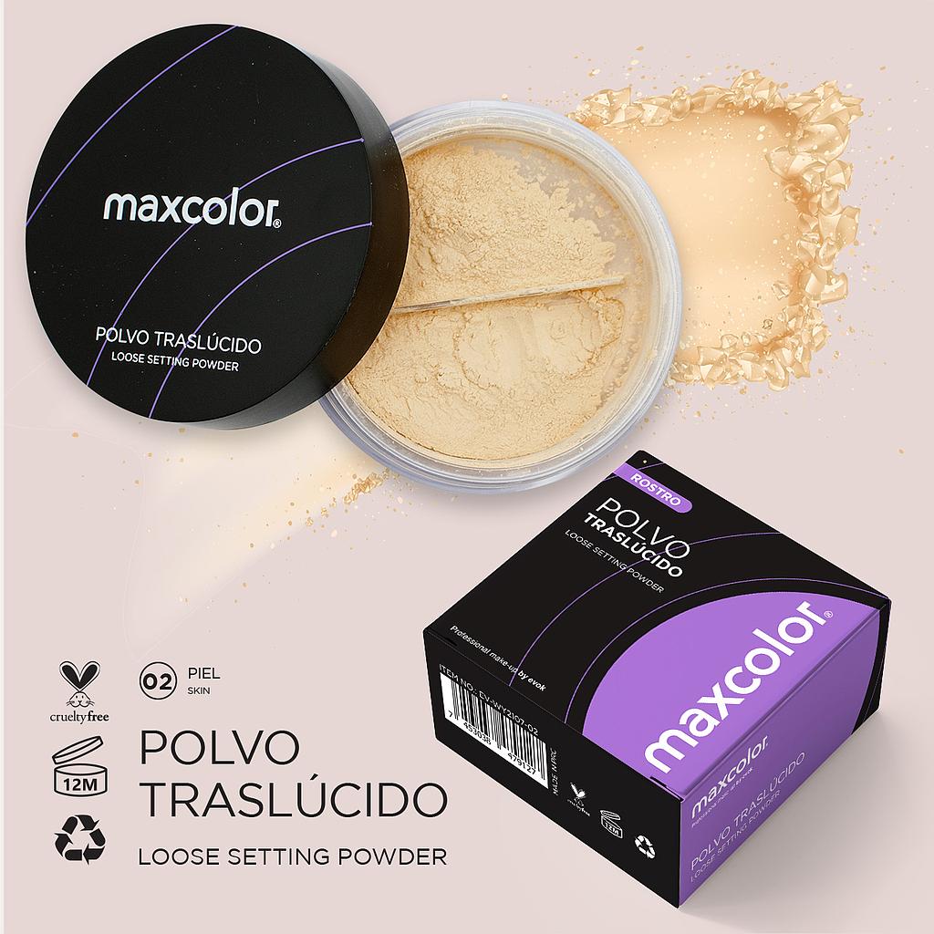 [EV-WY2107-02] POLVO TRASLUCIDO 02 MAXCOLOR