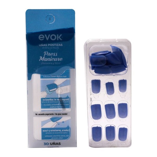 [EV-MJE-32] UÑAS POSTIZAS NO GLUE BLUE