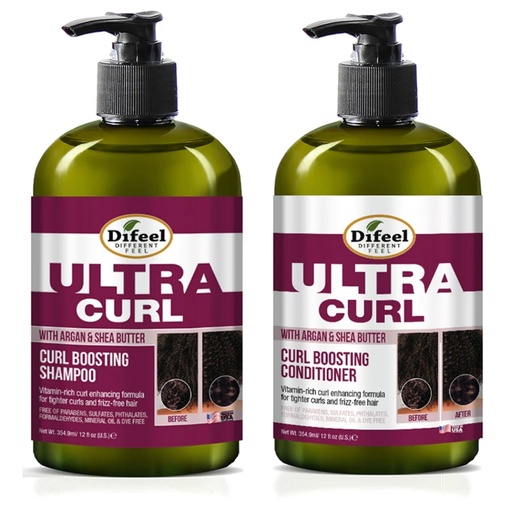 [DI0407] Ultra Curl Boosting Shampoo & Conditioner 12 oz Kit