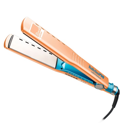 [BNTPE4093UX] BaBylissPRO® PLANCHA PEACH GLOW VENTED 1 ½ Nano Titanium™ (MELOCOTON Y AZUL)