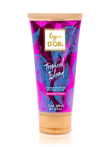 [LD70017-8528] CREMA PERFUMADA PARA MANOS Y CUERPO TROPICAL ISLAND 200 ML  