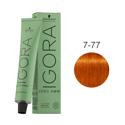 [11936] Tinte Igora ZERO AMM 7-77 60ML