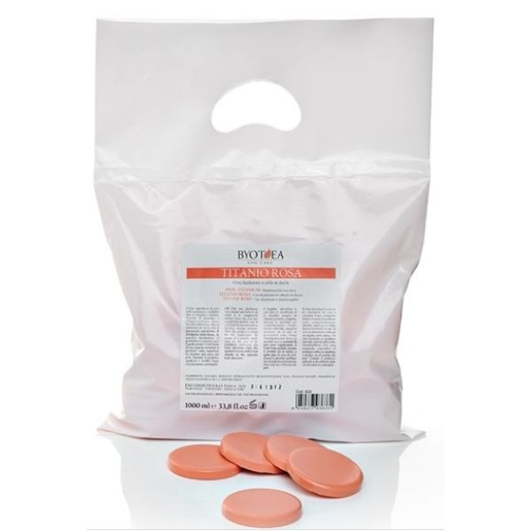 [BY633] CERA DEPILAR CALIENTE S/PAPEL TITANIO ROSA 1000ML